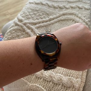 Nixon Time Teller Acetate Tortoise Watch